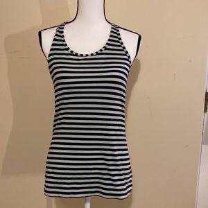 Gap light blue and black striped racer back size S - excellent conditi…